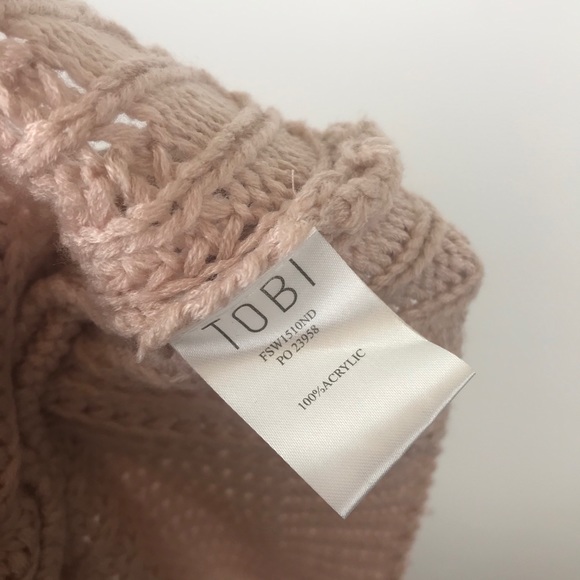 TOBI Open knit Long Sleeve Sweater Size L - Picture 6 of 6